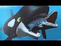 KILLER WHALE SWALLOWS MOSASAURUS! - Feed and Grow Fish - Part 77 | Pungence