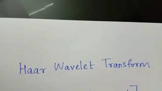 Problem on Haar Wavelet transform (vector)