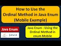How to Use the Ordinal Method in Java Enum (Mobile Example) | enum in Java | Java Tutorial