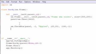 wxPython Programming Tutorial - 12 - Check Boxes