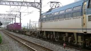 EF66-119　5073レ貨物列車　小田原駅通過