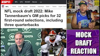 Reaction to Former NFL GM Mike Tannenbaum's NFL Mock Draft