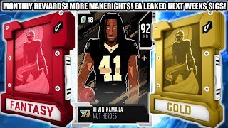 MONTHLY WL REWARDS! MORE MAKERIGHTS! EA LEAKED NEXT WEEKS SIG CARDS! | MADDEN 20 ULTIMATE TEAM