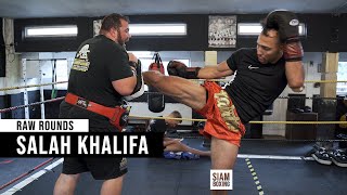 Salah Khalifa Muay Thai Pad Work | Siam Boxing | RAW ROUNDS