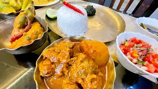 পাবদার টক ঝাল,কড়াইতে কষানো মটন,পটোল বাহার কাচুম্বার সালাদ 😄 দুপুরটা জাস্ট জমে গেলো ☀️