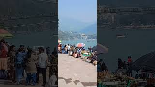 Ram Jhula and Ganga Ghat Rishikesh #rishikesh #travel #gangariver