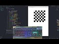 ASMR Programming - Coding a Chess board with python - No Talking