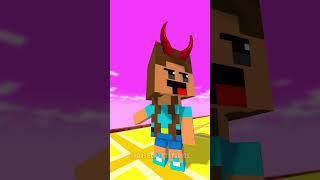 Love Run: Baby Alex and Baby Noob Girl #minecraft #shorts #fyp