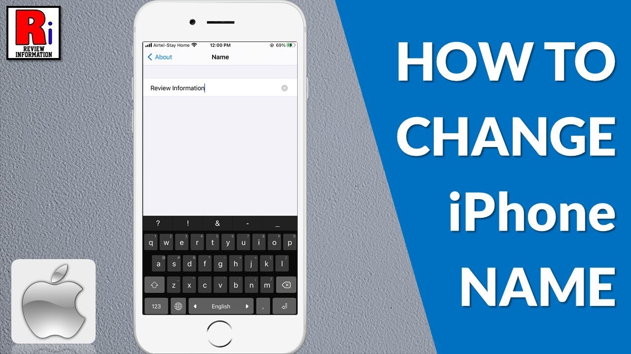 How To Change IPhone Name - YouTube