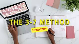 My 3-7 Time Blocking Method to GET EVERYTHING DONE (UPDATED*)