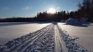 Skidtur runt Molnträsket. Suksilla Pilvilammen ympäri, 16.2.2021