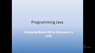ProgrammerLink (Ragita Nair)-Basic Java Programming-Area and Circumference Circle #2