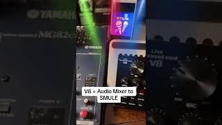 V8 Live Sound Card plus Audio Mixer for Smule Recording #smule #audiomixer #v8soundcard #soundcard
