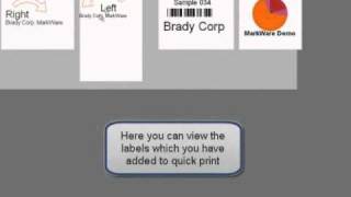 Brady MarkWare Software: Printing Labels