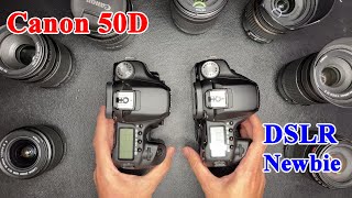 Canon 50D ngoại hình đẹp, nhiều len lựa chọn, chỉ từ 2500k