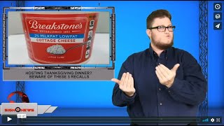 Hosting Thanksgiving dinner? Beware of these 5 recalls (ASL - 11.24.19)