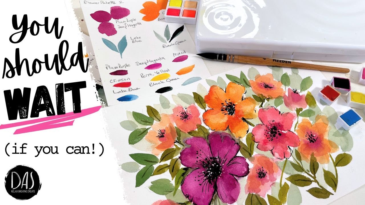 Watercolor Flowers Diane Antone Studio