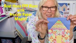FREEZER PAPER QUILTING IS MAGIC - Here's An Easy Way To Make A Little House Block 💖