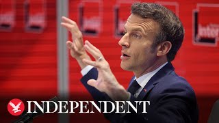 Watch again: France's Macron gives speech on last day of official campaigning