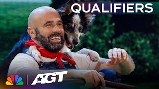 Adrian Stoica & Hurricane will have you SMILING from ear to ear! | Qualifiers | AGT 2023