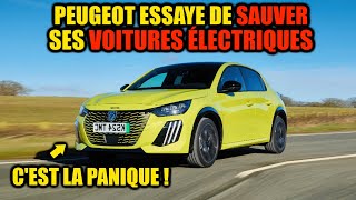 PEUGEOT ESSAYE DE SAUVER SES VOITURES ÉLECTRIQUES