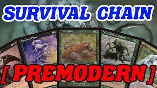 SURVIVAL CHAIN! Premodern Golgari Food Chain combo with Survival of the Fittest MTG