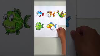 How To Draw Cartoon Fish|easy|2023|简笔画