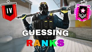 Guessing Your Rank In Rainbow Six Siege