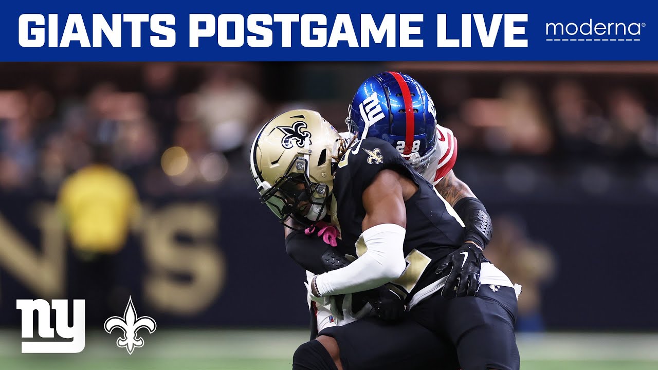 New York Giants Vs. New Orleans Saints Week 15: Postgame Recap ...