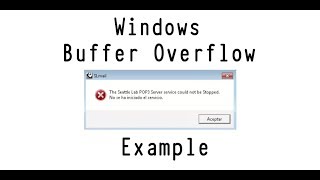 Windows Buffer Overflow Example