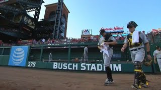 PIT@STL: Brault whiffs five in four innings in debut