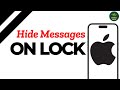 How to hide text messages on iPhone lock screen ?