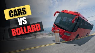 Cars Trucks Buses vs Bollard - BeamNG.Drive
