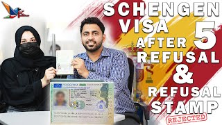 Schengen Visa after 5 times Refusal | Refusal Case Got Visa | Visa After Refusal Stamp | Europe Visa