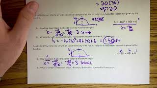 Modeling with Quadratic Word Problems Algebra 1