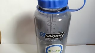 Nalgene Wide Mouth Grey Tritan Water Bottle 32 Oz 1L