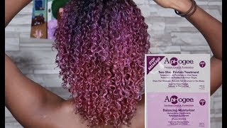 How To Fix Damaged Naturally Curly Hair Ft Aphogee 2 Step Treatment