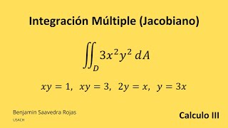 Integral doble por Cambio de Variable (Jacobiano)