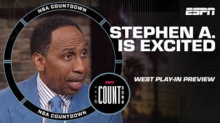Why Stephen A. is EXCITED about the West Play-In 🙌 | NBA Countdown