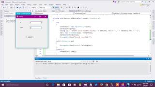 ADO.net insert into database with sqlserver Part 2