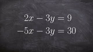 How to Use Elimination of Subtraction to Solve a System or Equations