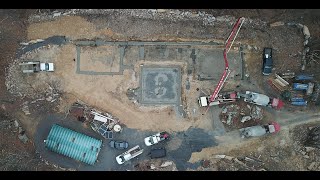 Off Grid House Build -- Footers being poured