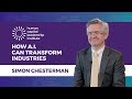 Simon Chesterman on How A.I. Can Transform Industries - HCLI Trailblazers #115