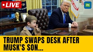 Trump Removes Office Desk After Musk's Son Seen Picking His Nose, Wiping Fingers? | N18G