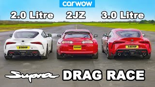 Supra DRAG RACE: 3.0 v 2.0 v Mk4!