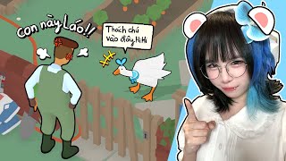 Mèo Simmy 1 Ngày Làm Con Ngỗng MẤT NẾT Chọc Bác Làm Vườn 😜⁉️