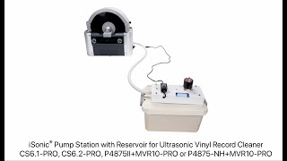 iSonic Pump Station for Ultrasonic Vinyl Record Cleaner CS6.1-PRO, CS6.2-PRO, P4875II/NH+MVR10-PRO