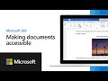 Making documents accessible | Microsoft 365