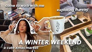 WINTER WEEKEND VLOG: christmas market purchases, working a winter wedding, the coziest sunday ☕️☕️☕️