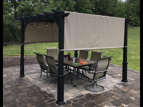 Garden Treasures Pergola With Canopy Unboxing And Review